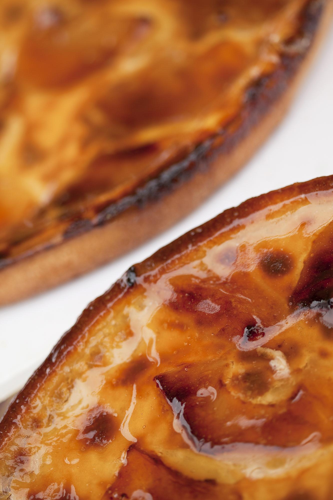 Close-up of caramelized crust